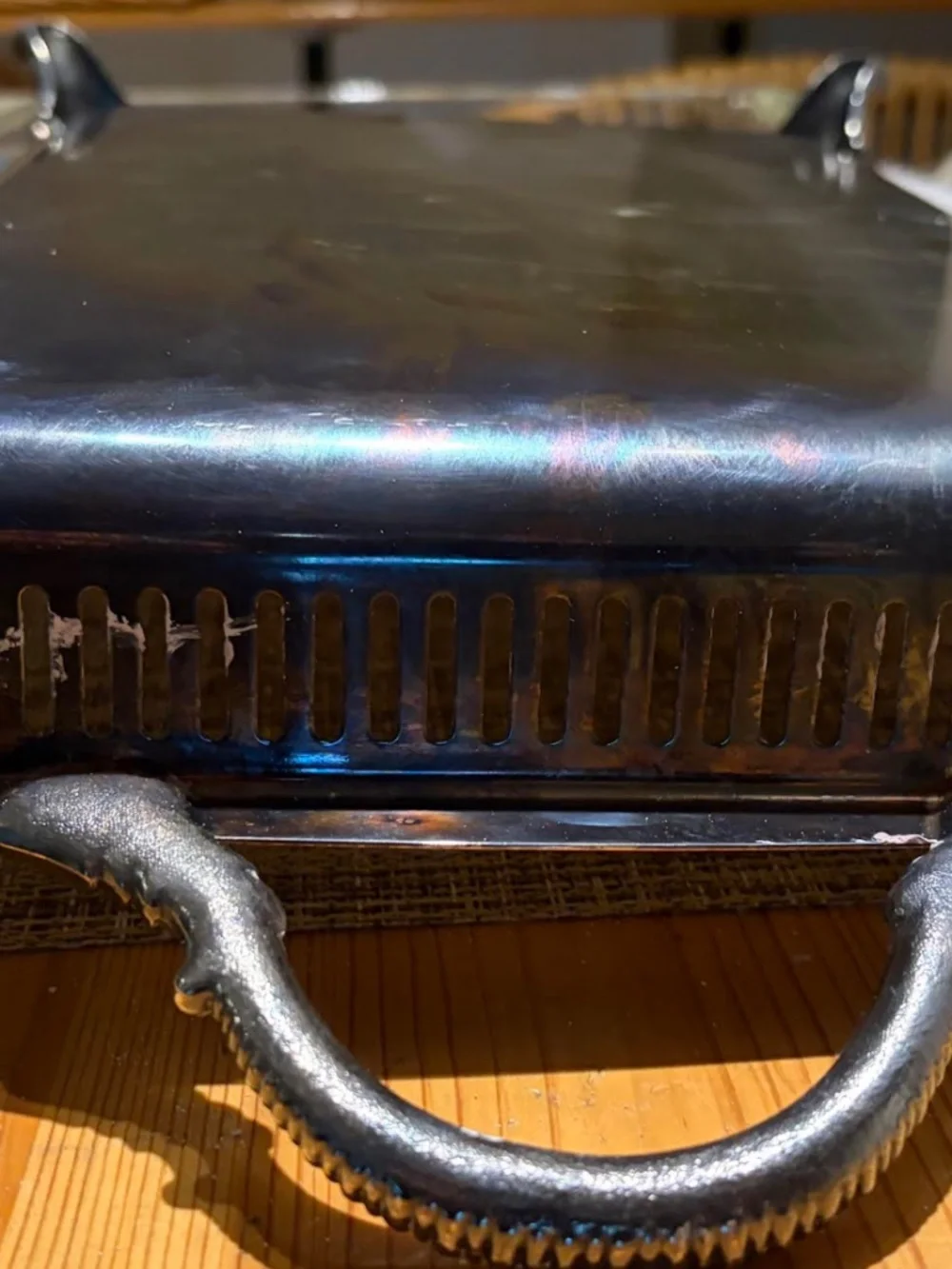 Vintage Silver Plated Casserole Serving Tray